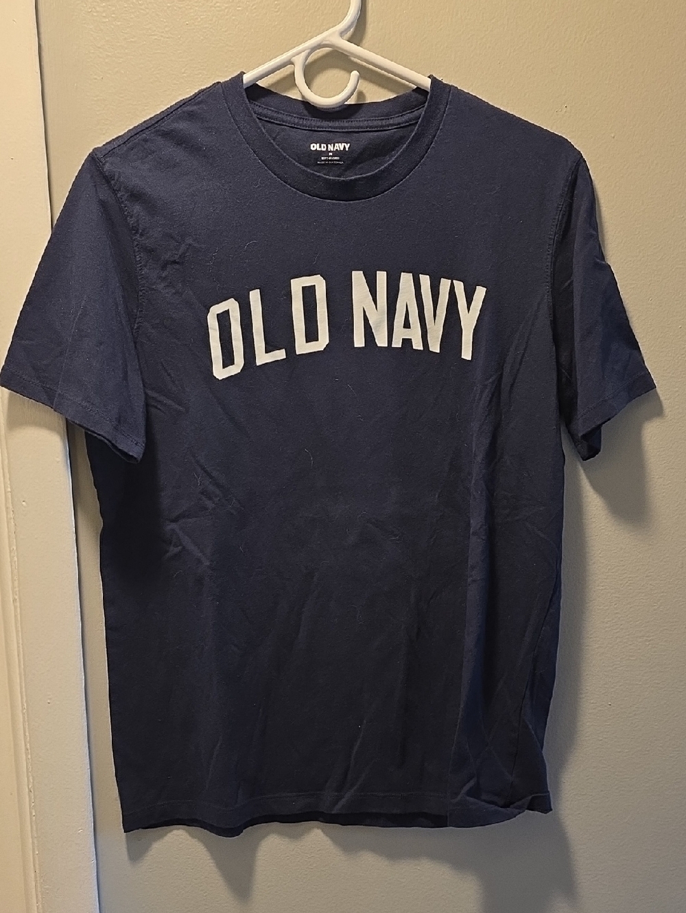 Old Navy Navy Blue Short-Sleeve Logo Tee